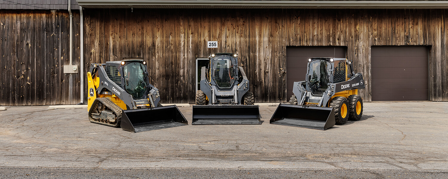 Used Deere skid steers