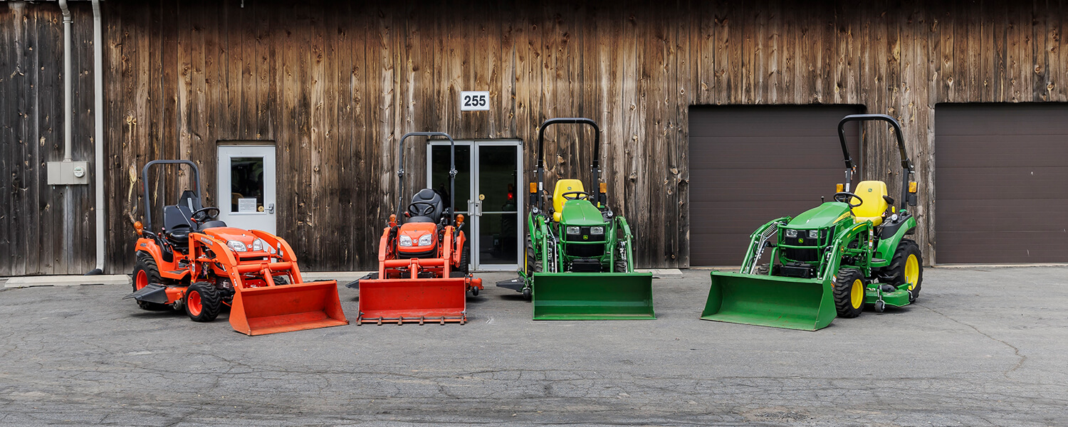 Used Kubota and John Deere tractors